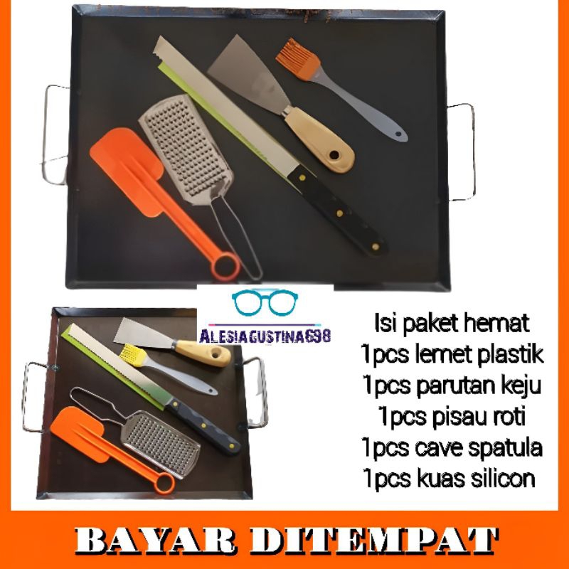 paket lengkap wajan roti bakar / wajan kebab / wajan burger