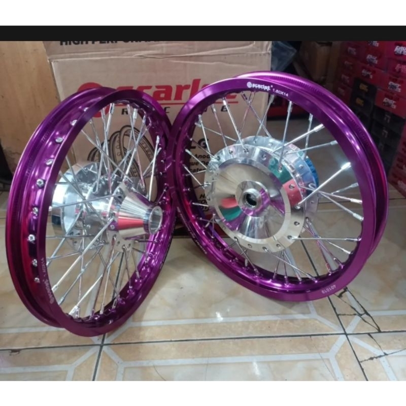 Velg  Scarlet Racing Ukuran 140 x 160 Ring14 / Aerox New / Nmax  New / Nmax Old / Aerox Old/ ADV 150