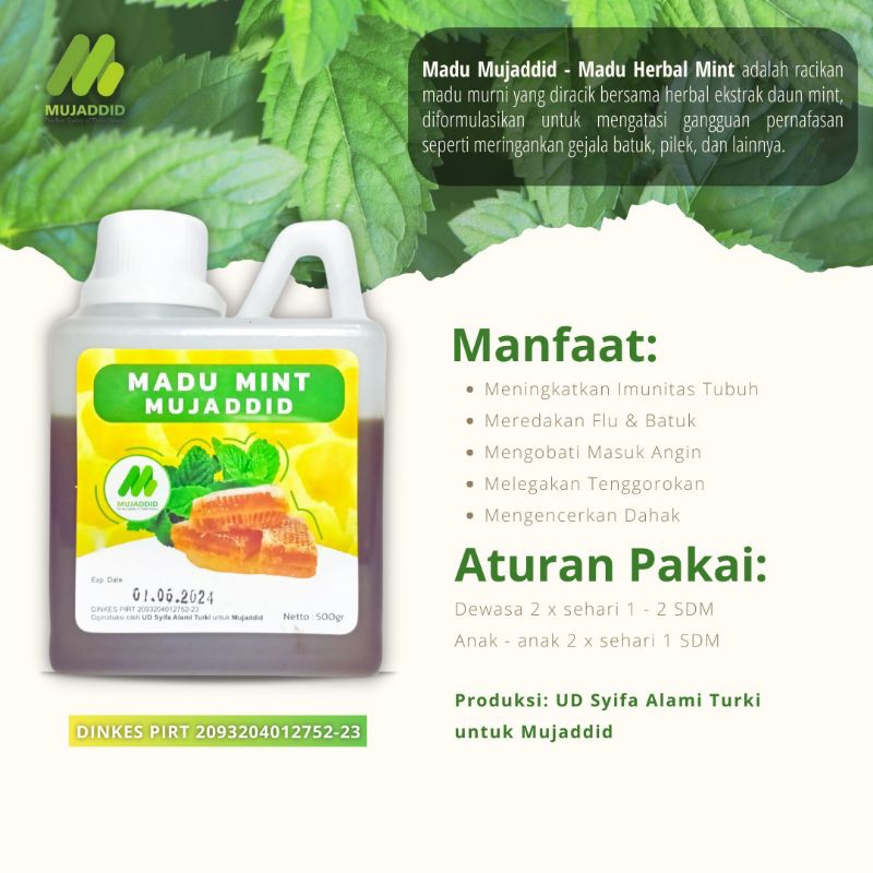 

Madu Mint Mujaddid # 500gr