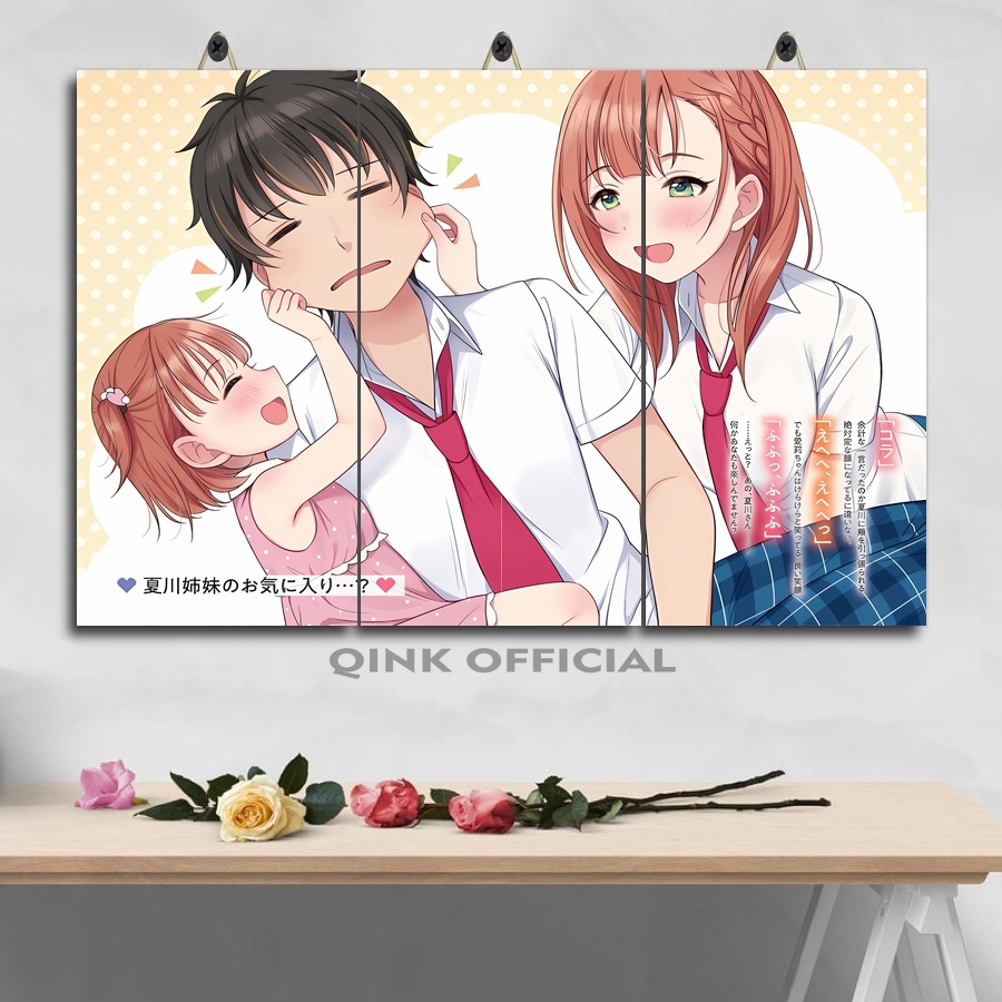Hiasan Ruangan Foto Anime Waifu The Dreaming Boy Is A Realist 45X30 Multi Panel | Dekorasi Kamar Wai