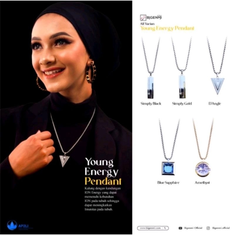 [100% original] KALUNG KESEHATAN ION NANO PENDANT BIGENMI