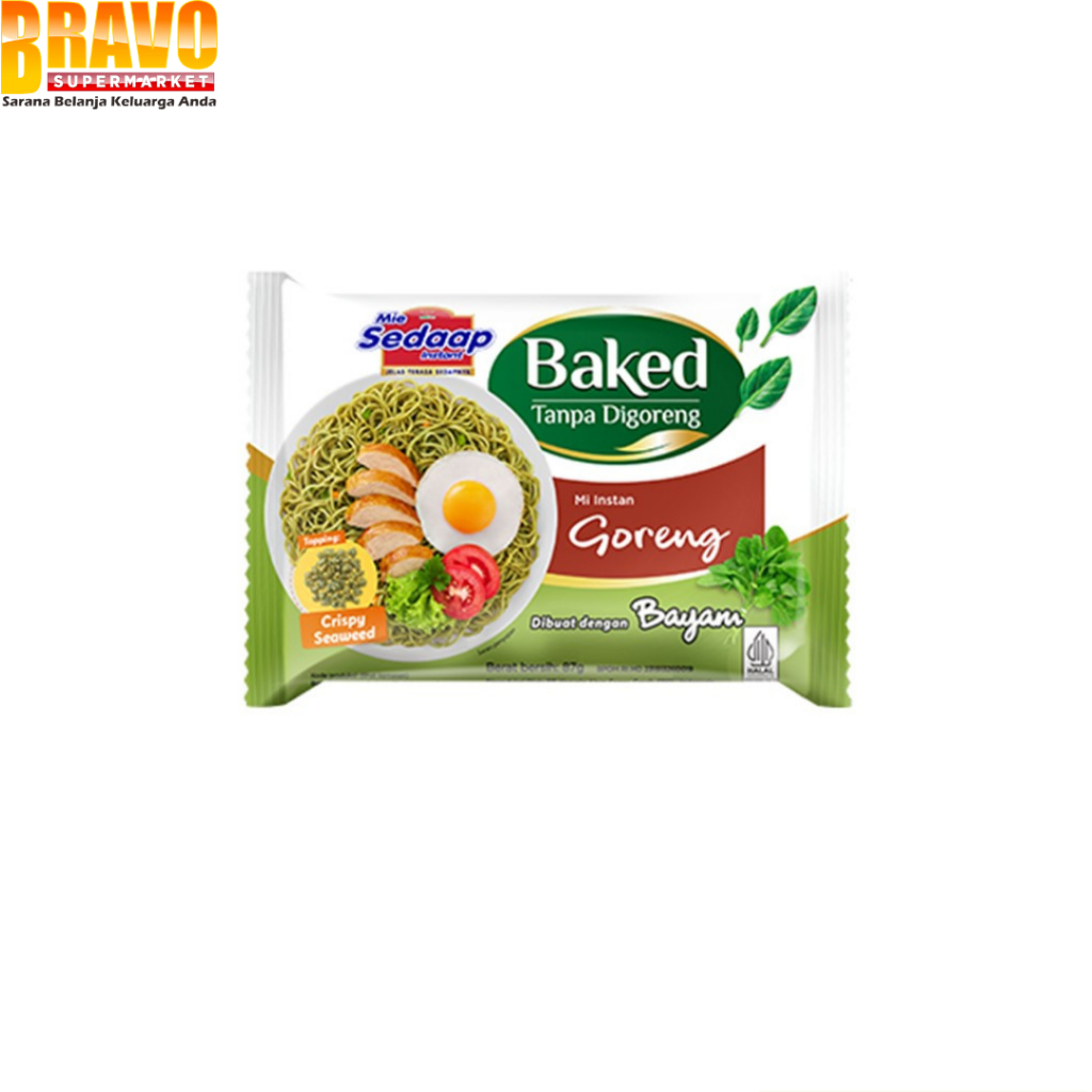 

Bravo Bojonegoro - Sedaap Mie Instan Baked Goreng 87GR & Sedaap Mie Instan Baked Soto 76GR