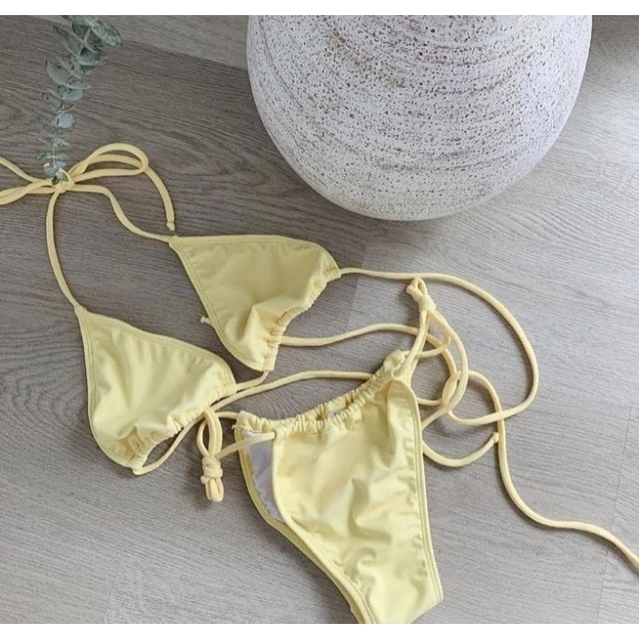 Savana Beachwear - SUGAR Bikini set wanita kuning low waist baju renang wanita korea
