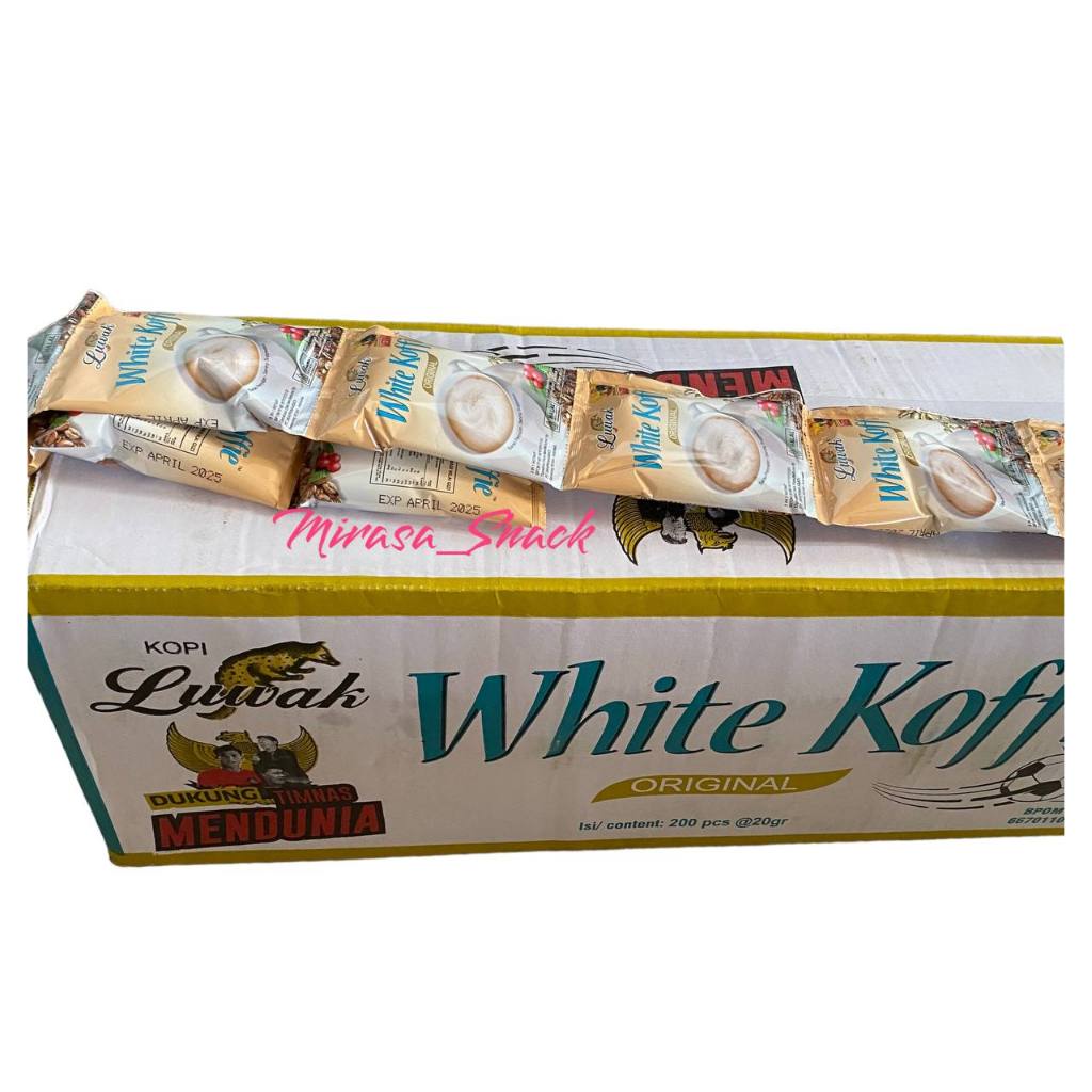 

Kopi Luwak White Koffie Original 20 Gr 1 Dus Isi 200 Sachet