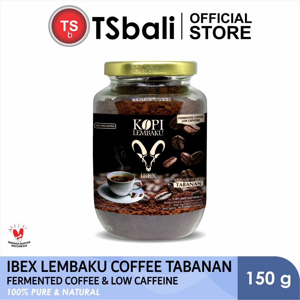 

BUY 2 GET 1 FREE !!! IBEX Kopi Lembaku Tabanan / Fermented Coffee & Low Caffeine 150gr