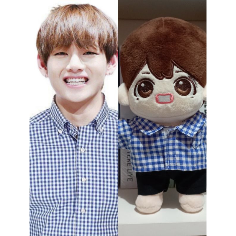 Boneka Kim Taehyung doll V BTS doll V Taehyung doll 20 cm fansite ori Korea