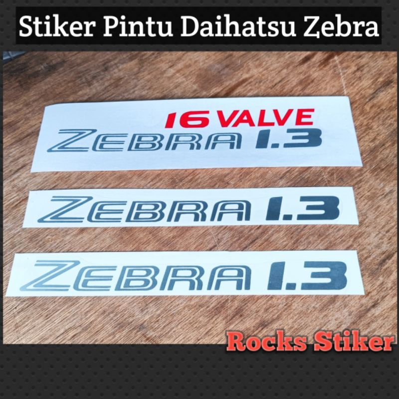 Stiker Sticker Pintu Body Mobil Daihatsu Zebra 1.3 Silver 16 Valve / Stiker pintu mobil zebra 1.3 16