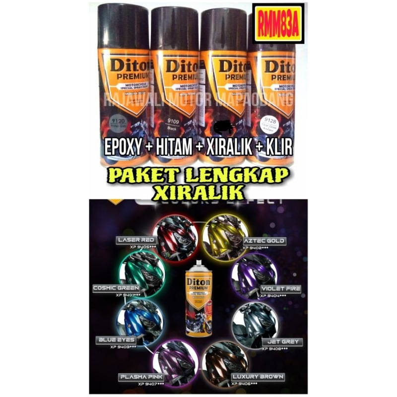 PAKET DITON PREMIUM XIRALIK LASER RED/BROWN LUX/VIOLET / BLUE /COSMIC /PINK / GOLD ASTEC / JET GREY 