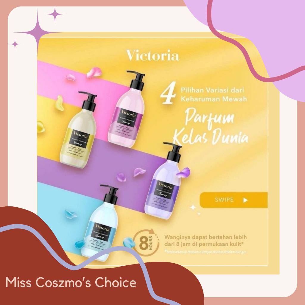 Victoria Fragrance Body Serum Glow Up / Body Lotion Original