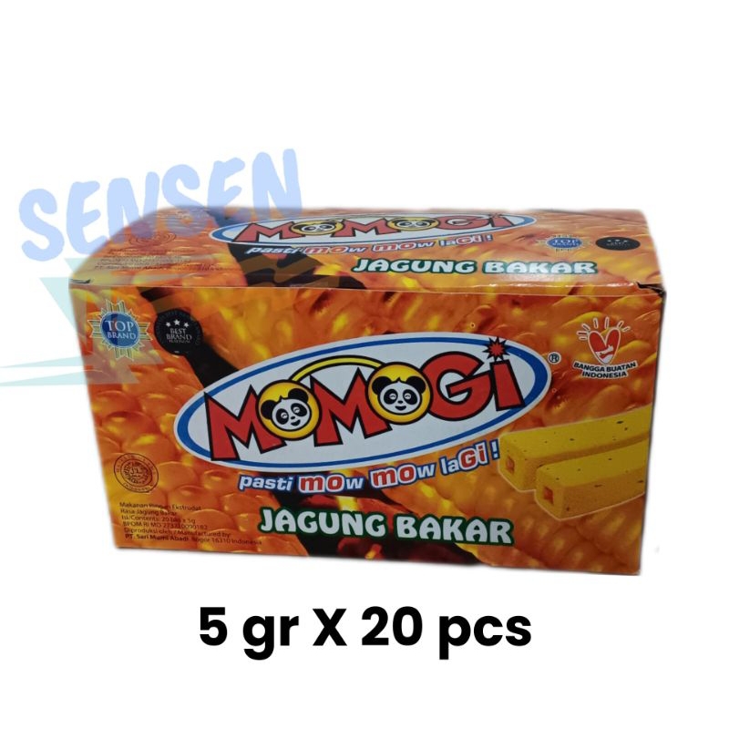 

Momogi snack jagung bakar 5gr x 20 pcs