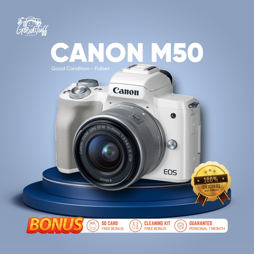 CANON M50 MURAH BUKAN M10, M3 SECOND LIKE NEW GARANSI BANYAK BONUS