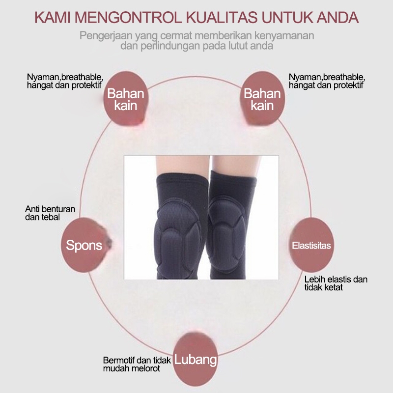 Bantalan lutut / Pelindung Lutut Perlengkapan  untuk fitness / Bantalan lutut olahraga /Alat penyangga lutut