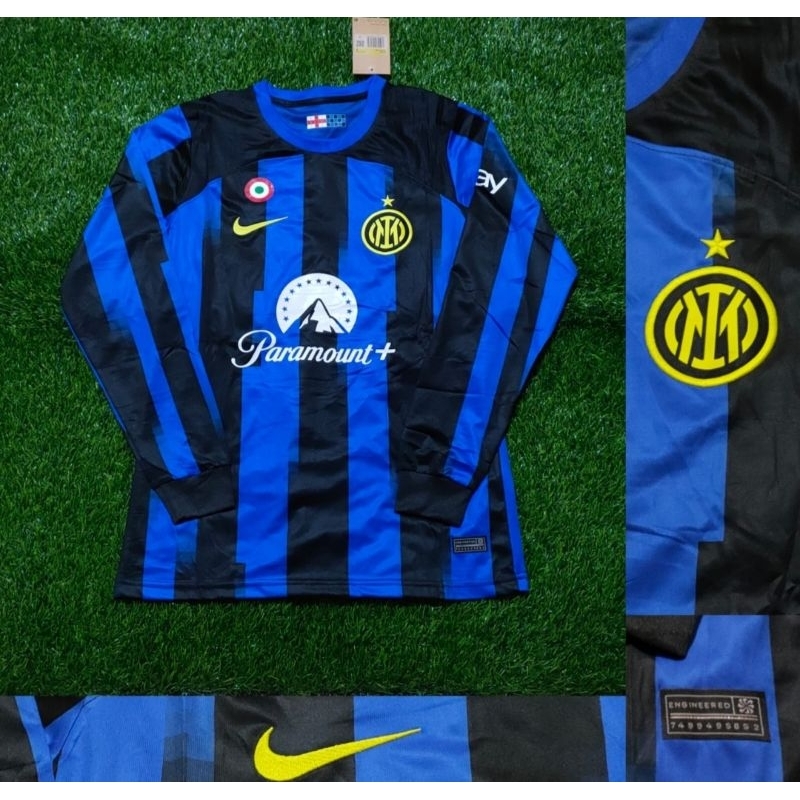 JERSEY BOLA LONGSLEEVE LS INTER MILAN HOME 2023 2024 GRADE ORI TOP QUALITY