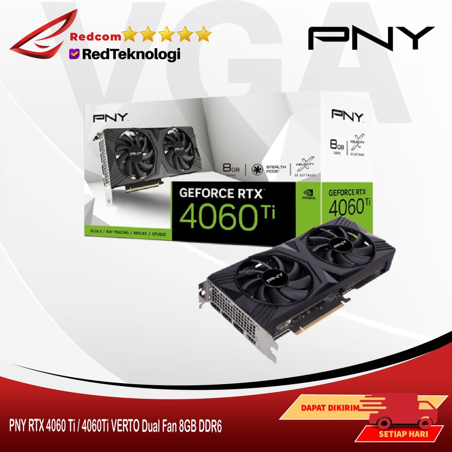 PNY RTX 4060 Ti / 4060Ti VERTO Dual Fan 8GB DDR6