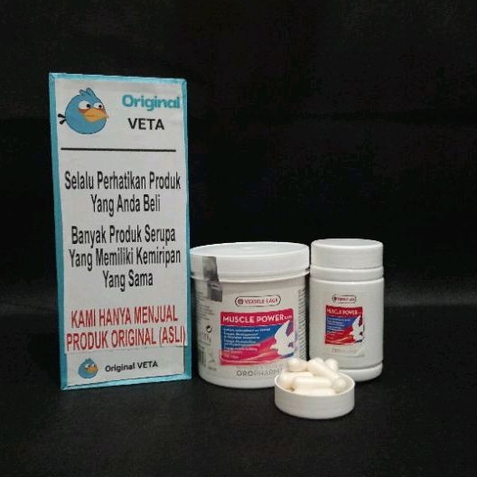 MUSCLE POWER VERSELE LAGA VITAMIN SAYAP TULANG KUAT BURUNG MERPATI PIL IMPORT BELGIUM