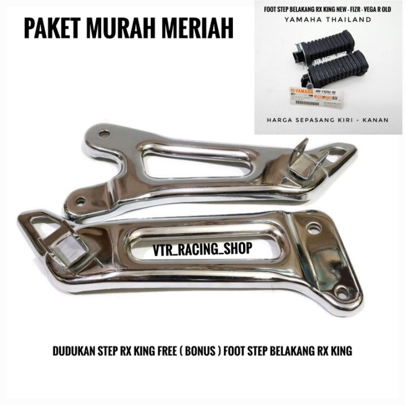 ( Paket 2 In 1 ) Dudukan Foot Step Belakang RX King New Free Foot Step Belakang Rx King