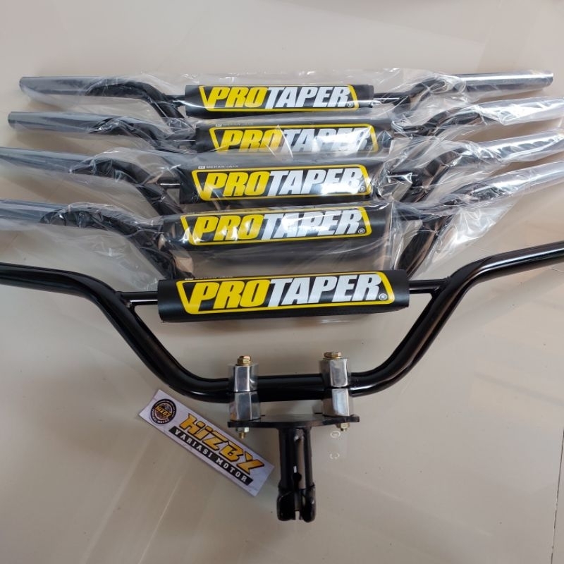 Paketan Stang Trail Protaper dan Dudukan Stang Adaptor untuk Motor Honda Yamaha Suzuki