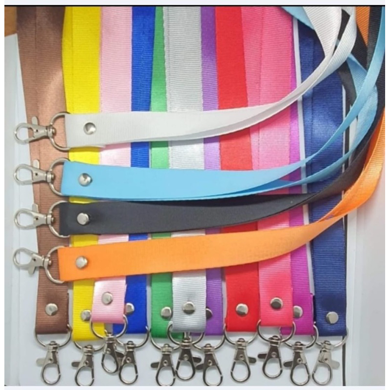 

10pcs gantungan tali lanyard polos 2cm / tali gantungan lanyard id card 2cm