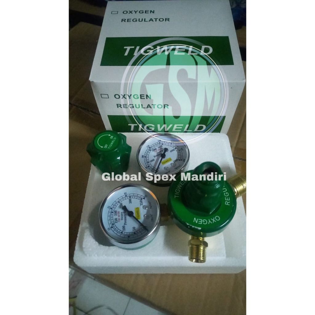 TIGWELD REGULATOR LAS OKSIGEN / REGULATOR LAS OXYGEN / TABUNG LAS