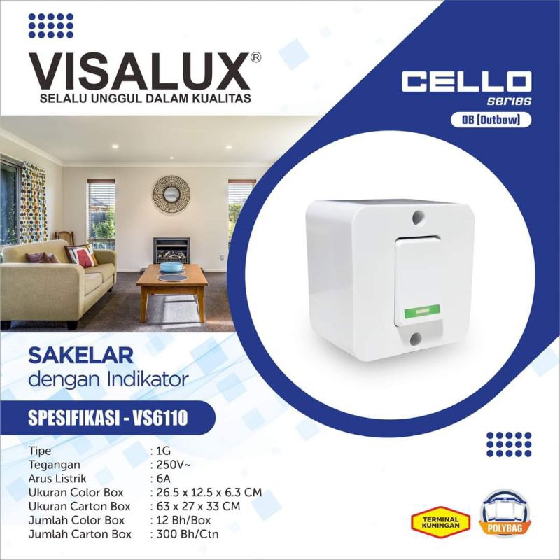 Saklar Engkel Visalux Model OB Outbow