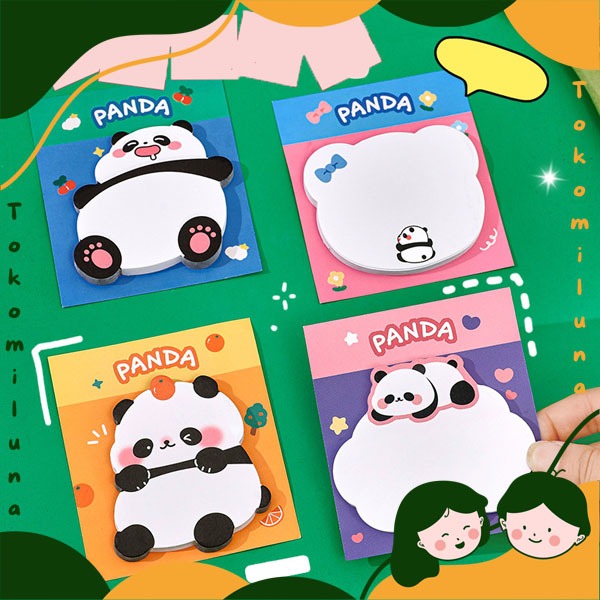 

Sticky notes karakter hewan panda lucu cute mini memo kawai HB1512
