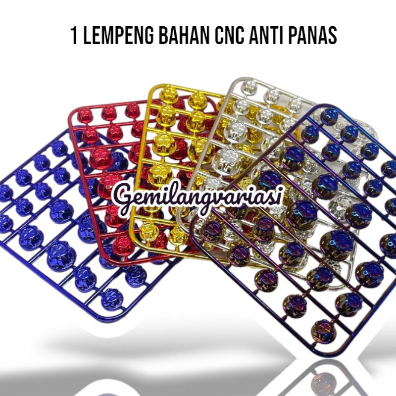 Tutup baut probolt model bintang kotak (1pack) twotone thailand impor, Cover baut variasi ukuran 8-1