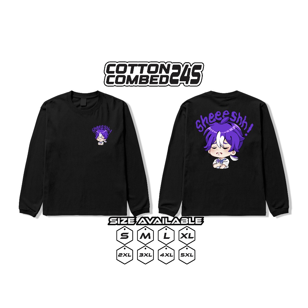Kaos Lengan Panjang Emote Sheeeshh Mobile Legends Big Size Jumbo
