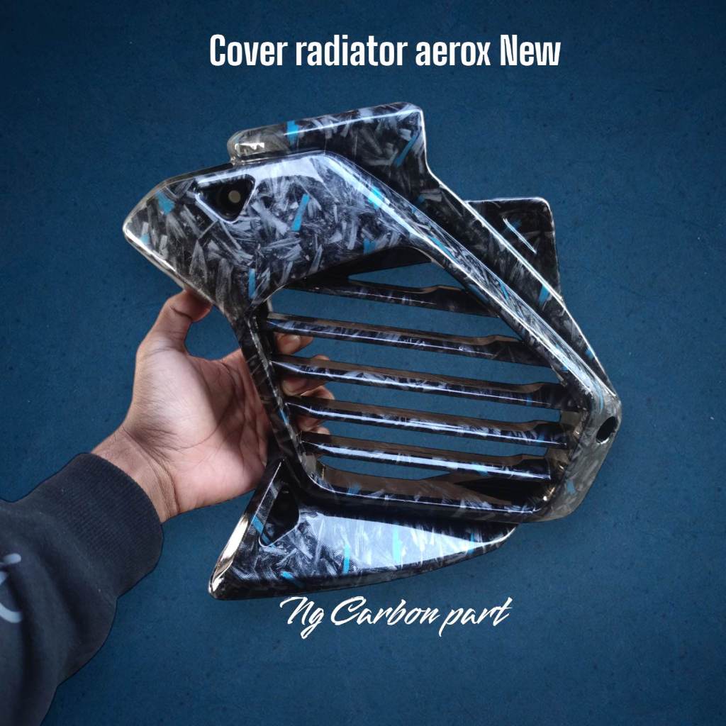 Cover Radiator Aerox new 2020-2023 original yamaha carbon