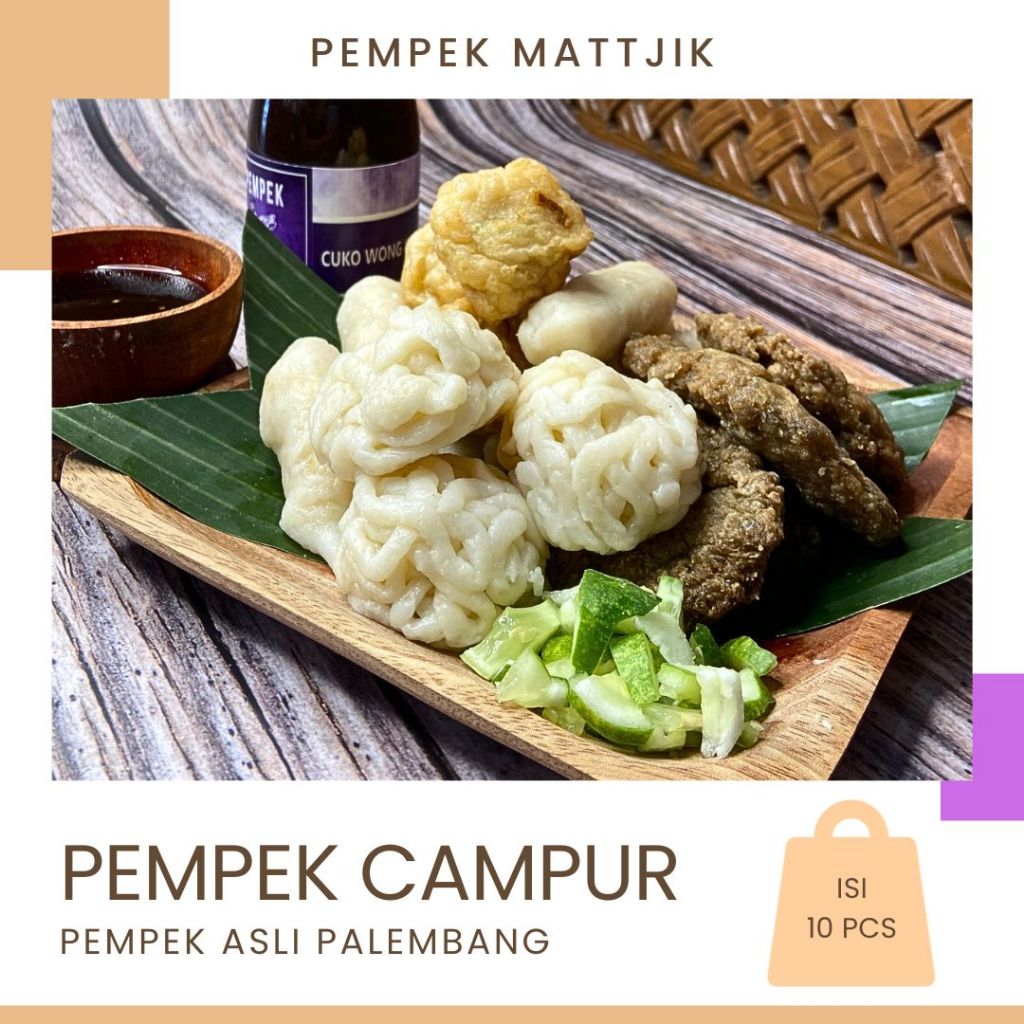 

PEMPEK CAMPUR ASLI PALEMBANG (ISI 10PCS)