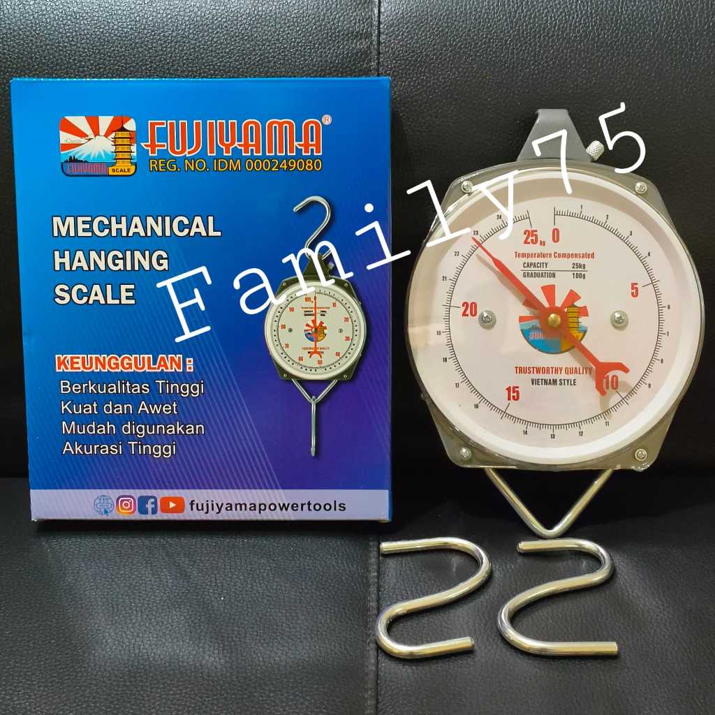 Timbangan gantung analog 25 kg Laundry Kardus Timbang Hanging Scale