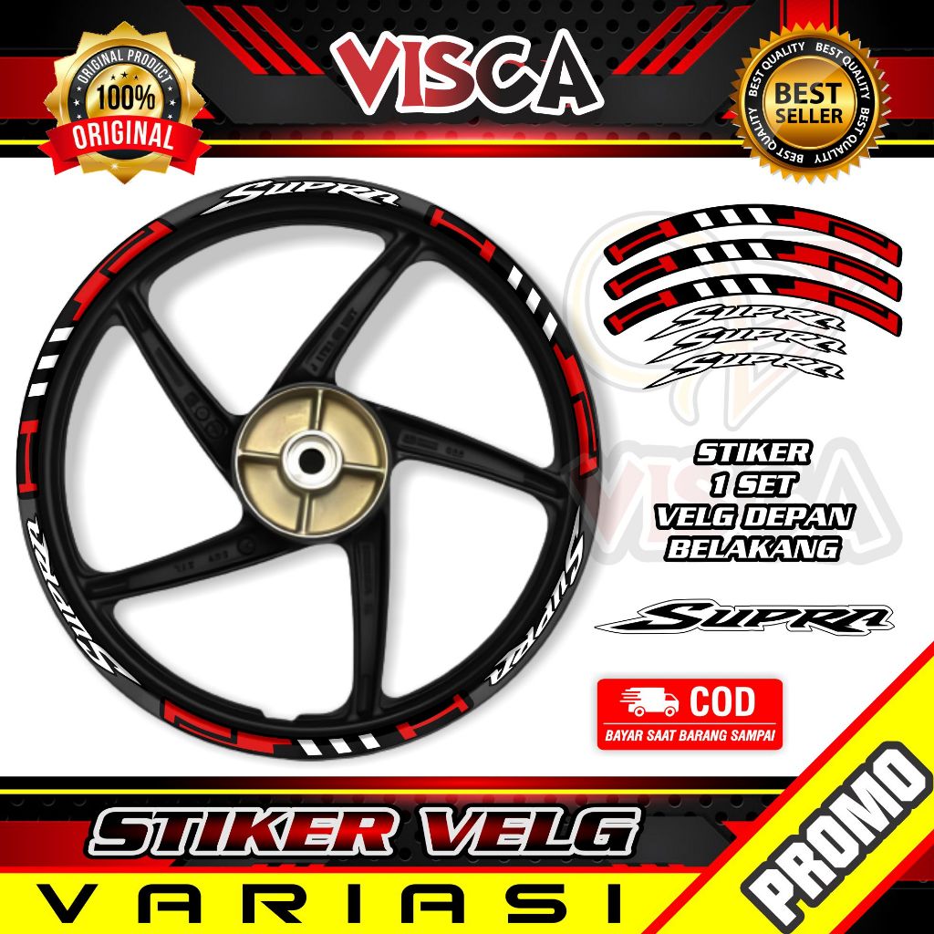 Stiker Velg List Velg Motor Stiker Velg SUPRA List Hitech