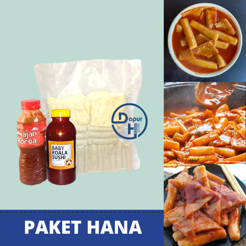 

JAJAN KOREA Paket Hana 800 g Halal/Toppoki, Odeng & Saus/