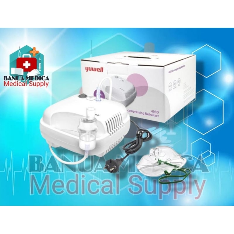 Nebulizer Yuwell 403 D / Air Compressing Nebulizer / Alat Uap Hidung