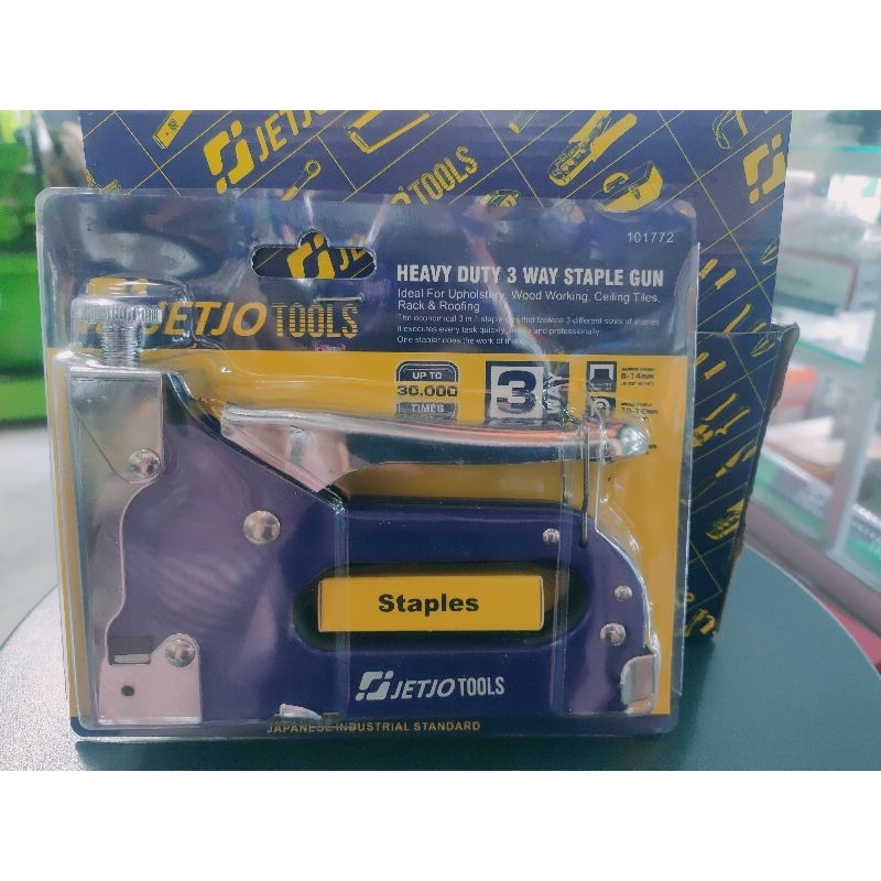 

STAPLER TEMBAK JETJO TOOLS HEAVY DUTY 3WAY STAPLE GUN