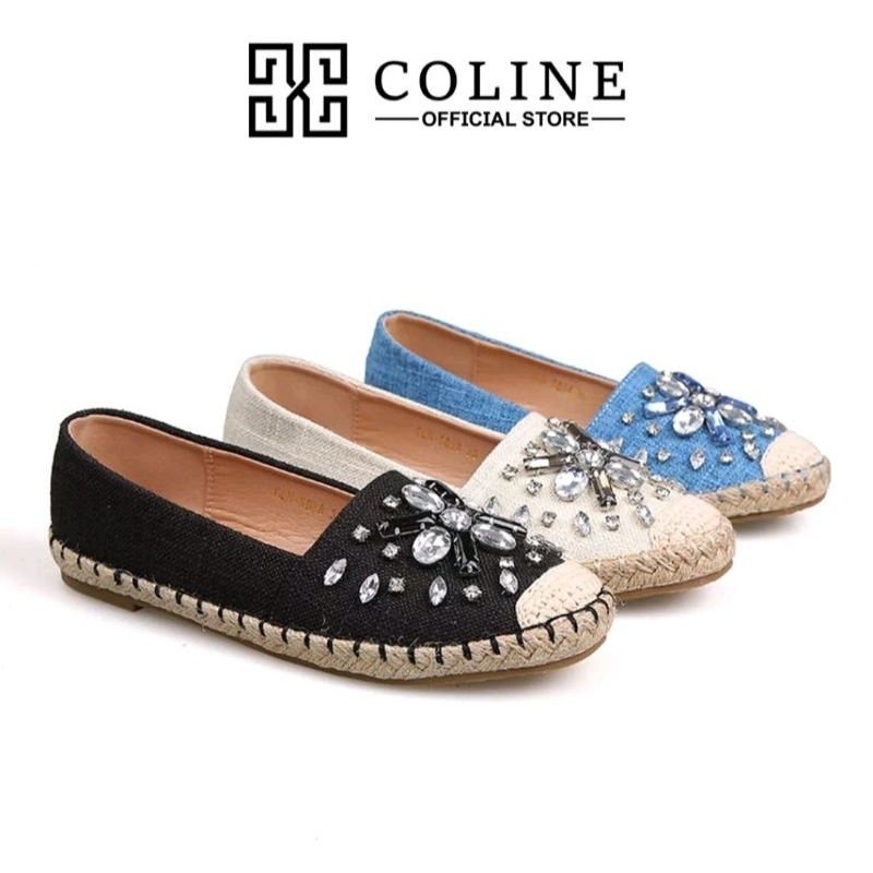 COLINE SHOES|SEPATU SLIP ON WANITA|FLAT SHOES COLINE|SEPATU FLAT WANITA|SEPATU SANTAI|SEPATU TEPLEK 