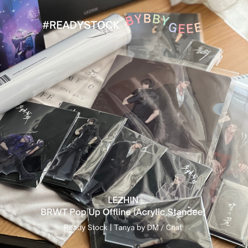 [ READY STOCK ] LEZHIN Pop Up Store J-MEESHOP BRWT Goods - Acrylic Standee dan Poster Only