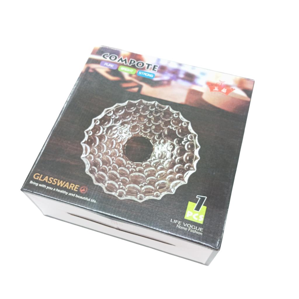 Yujin Mangkuk Kaca Bulat Besar/Mangkuk Bening/Mangkuk Sayur/Mangkuk Buah/Mangkuk Sup