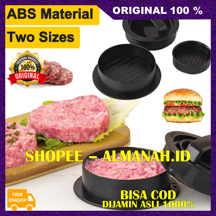 [BISA COD] Alat Press Daging Hamburger Praktis Alat Cetak Daging Hamburger Cetakan Daging Burger ASL