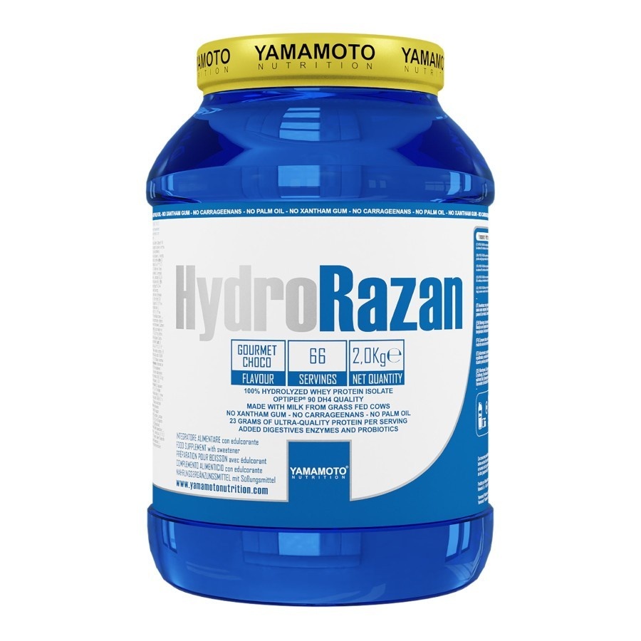 HYDRO RAZAN 4.4 LBS YAMAMOTO 66 SERVING WHEY PROTEIN ISOLATE - GOURMET CHOCO