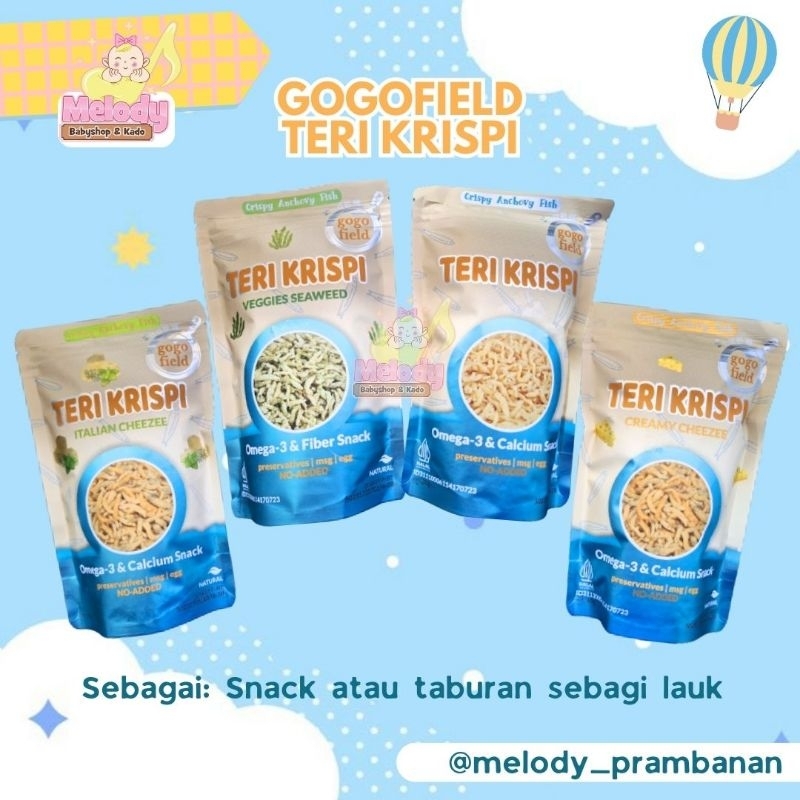 

Gogofield Teri Krispi - Camilan MPASI tanpa MSG untuk anak GTM