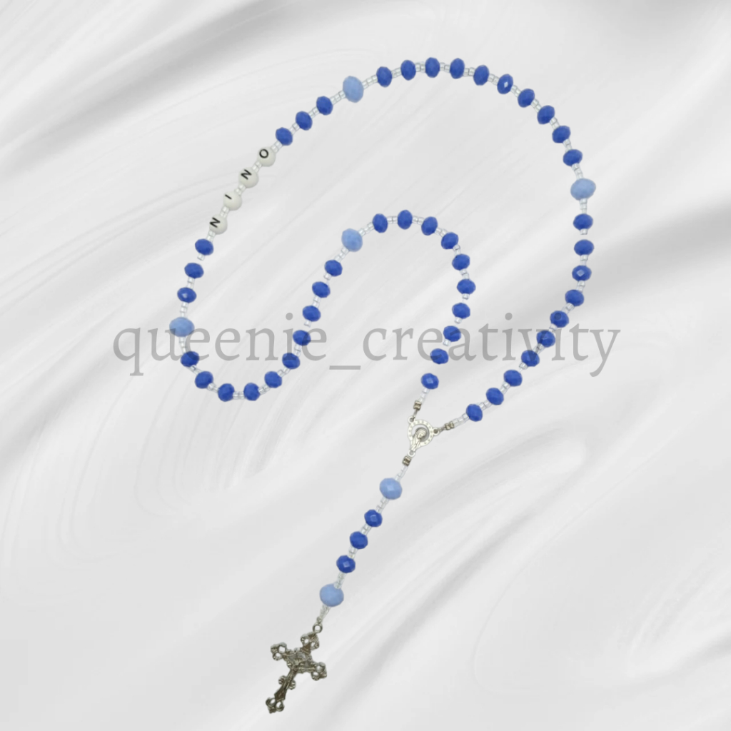 Ready Rosario Kalung Bahan Beads Ceko / Rosario Manik Ceko Bisa Custome Nama