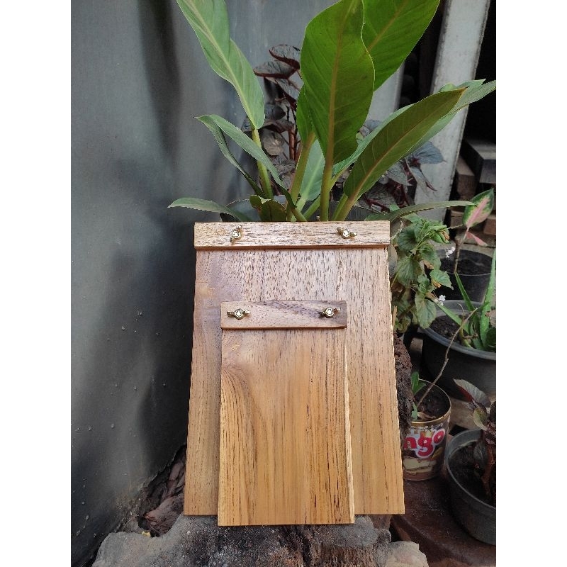 WOODEN BOARD MENU/ PAPAN MENU KAYU/ BUKU MENU KAYU/ BUKU MENU