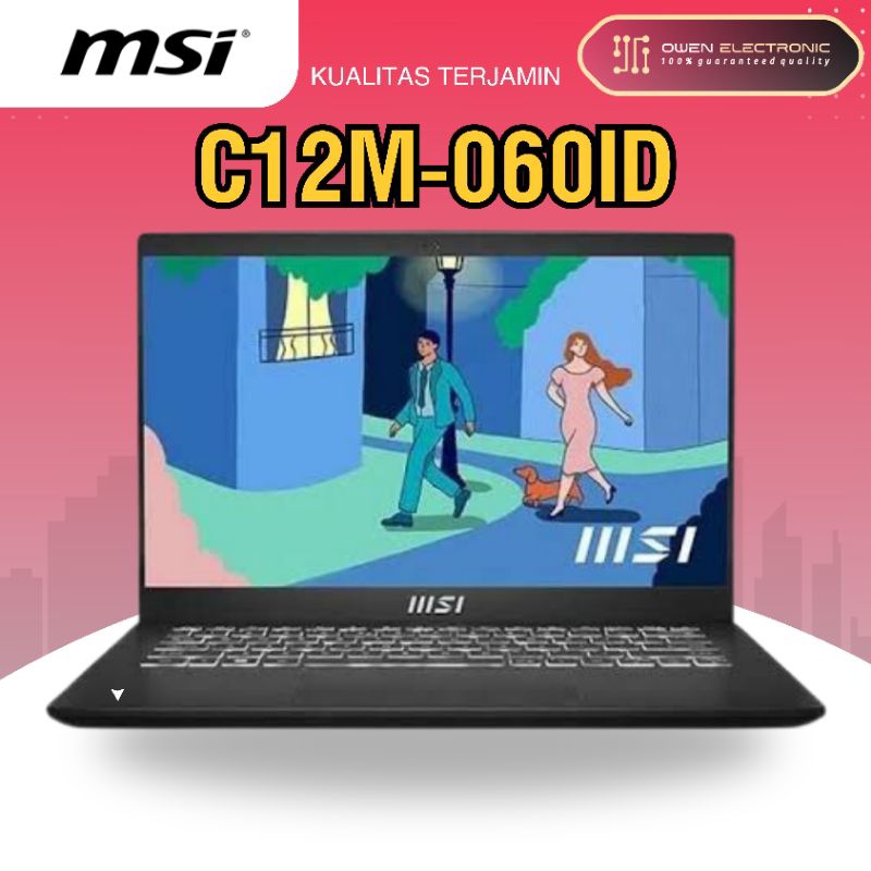 MSI Modern 14 C12M-060ID [14" FHD/Intel Core i5-1235U/8GB/512GB SSD/Iris Xe Graphics/