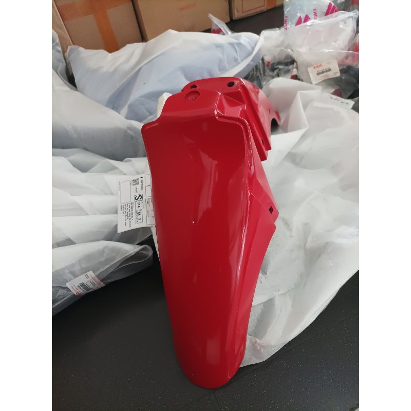 spakbor depan satria lumba merah original Suzuki