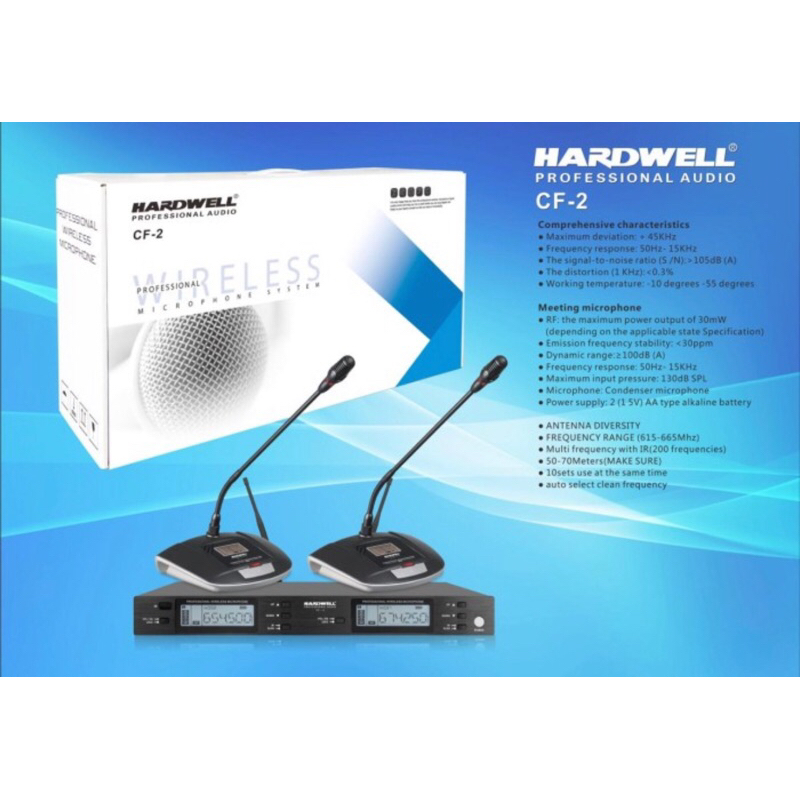 Mic wireless Hardwell CF 2 mic conference