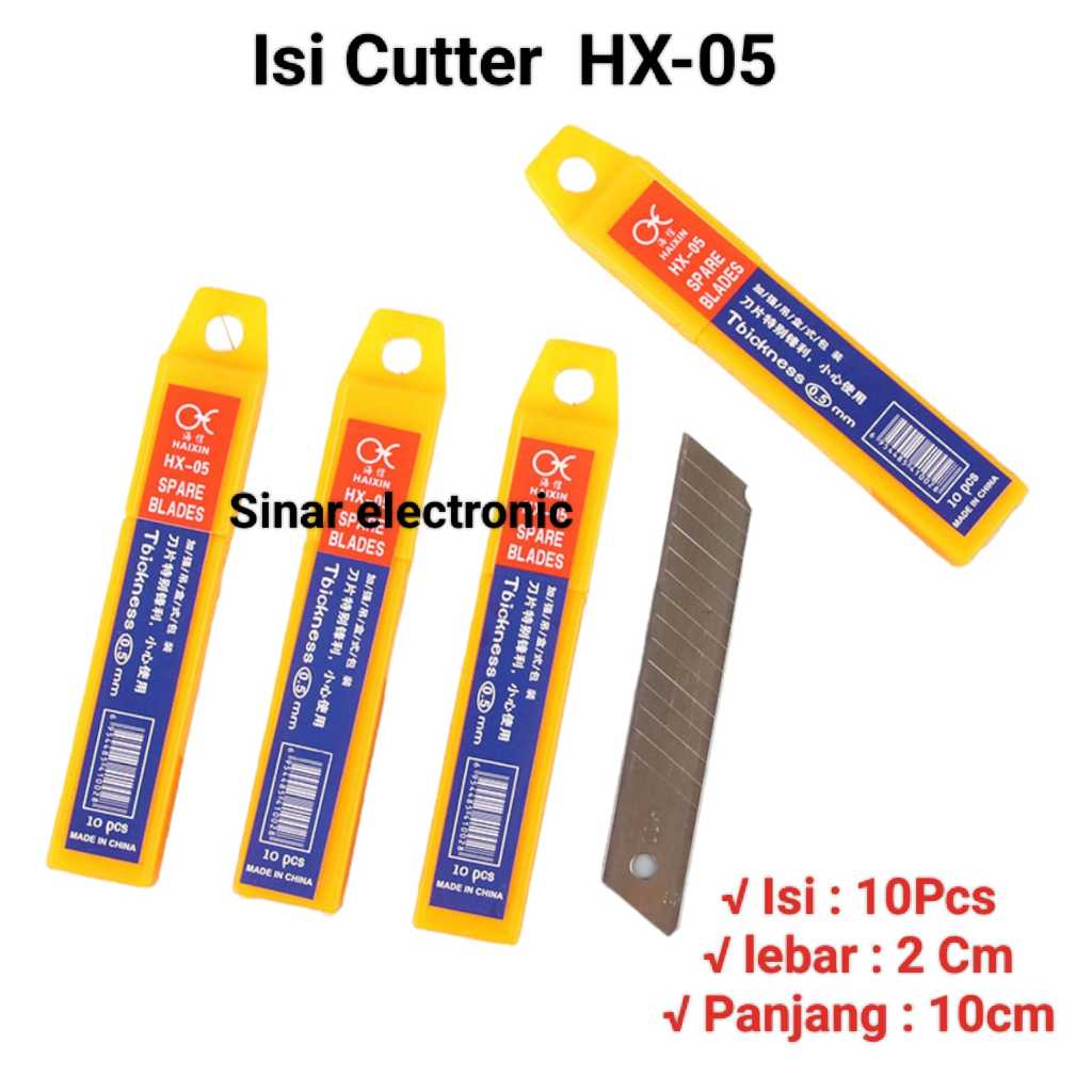 

ISI CUTTER / PISAU CUTTER ISI 10PCS MATA PISAU