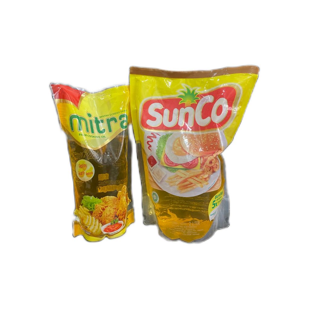 

paket sembako (Minyak Goreng Sunco 2L & minyak goreng Mitra 1 Liter)