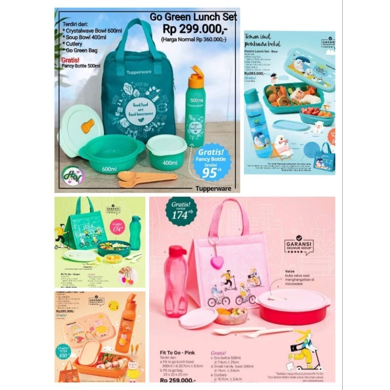 kotak bekal Tupperware