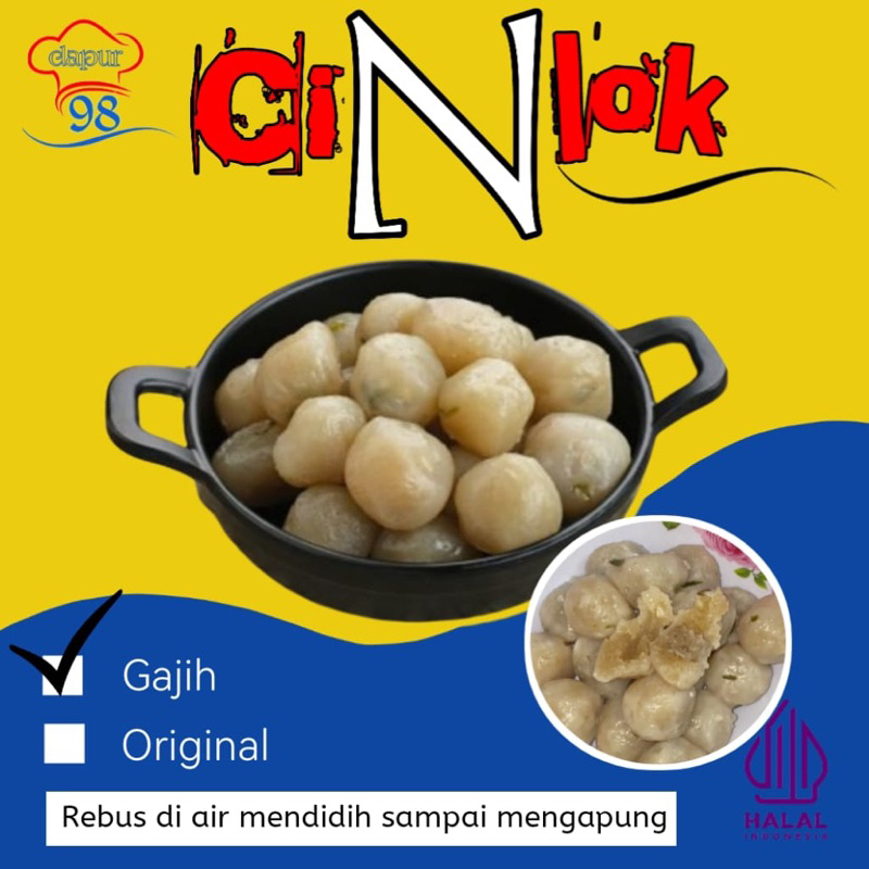 

cilok gajih isi 20 pcs / pentol cilok / cinlok gajih murah