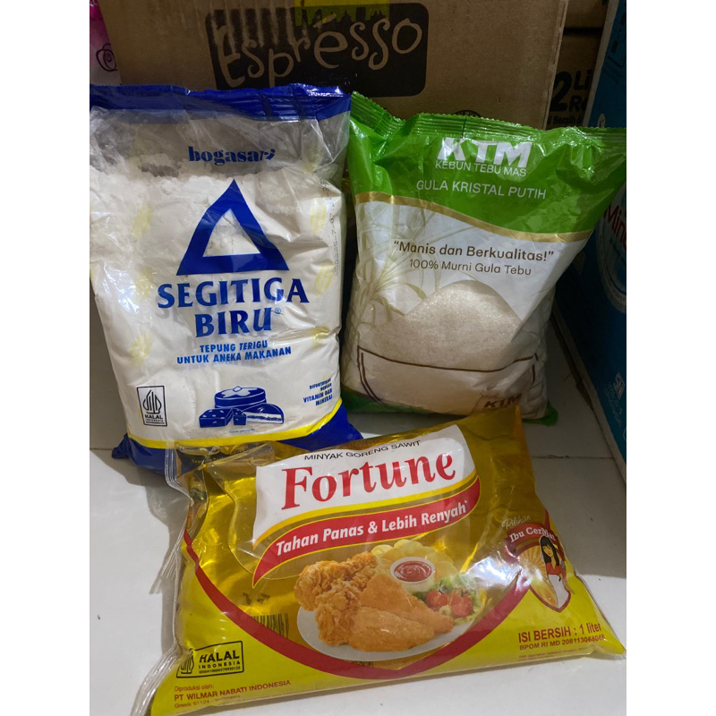 

PAKET 1 fortune, gula ktm, segituga biru